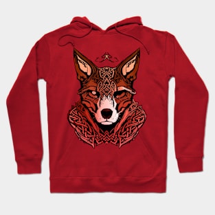 Red celtic fox Hoodie